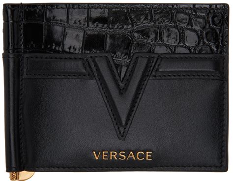 versace logo money clip|versace pre order wallet.